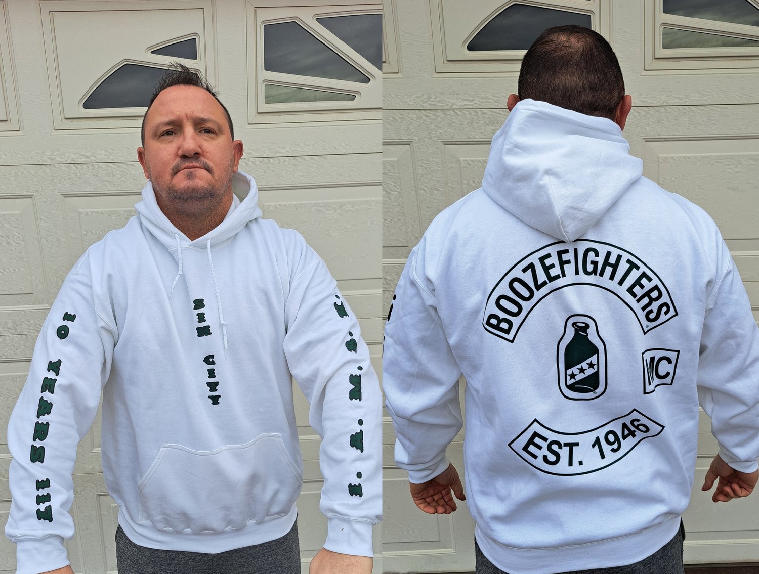 Image of White 10 Year Anniversary Sin City Soft Color Pullover Hoodie 