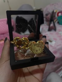 Image 2 of 2 finger character rings🩵