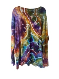 Image 11 of 1XL/2XL Forager Pocket Sweater in Earthy Rainbow Geode Ice Dye