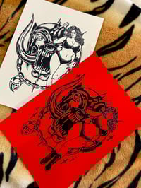 Image 2 of Motorbabe Print - Red