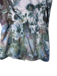 Image 6 of ♻️ UPCYCLED S Soft Utility Vest in Dark Overdyed Watercolor Ice Dye