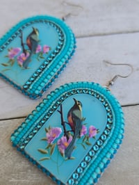Image 2 of Turquoise Bird earrings 