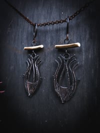 Image 1 of pod hangers (can be earrings for non-sensitive ears)