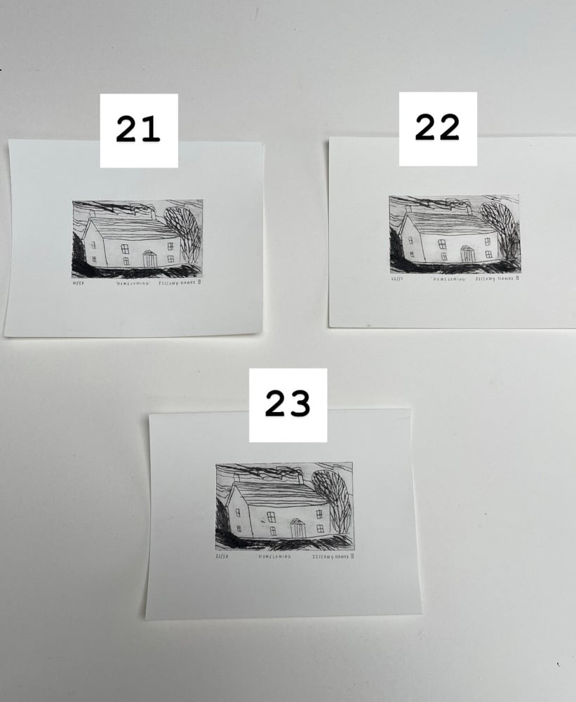 ‘Homecoming’ Original Drypoint Etching