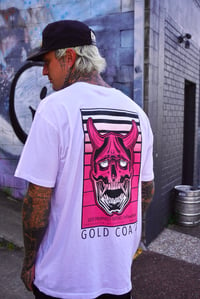 Image 1 of Hannya/Skull Tee white