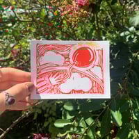 "The Red Balloon" Linocut Print 