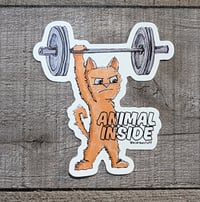 Image 1 of Animal Inside Muther Fluffer 3" Sticker