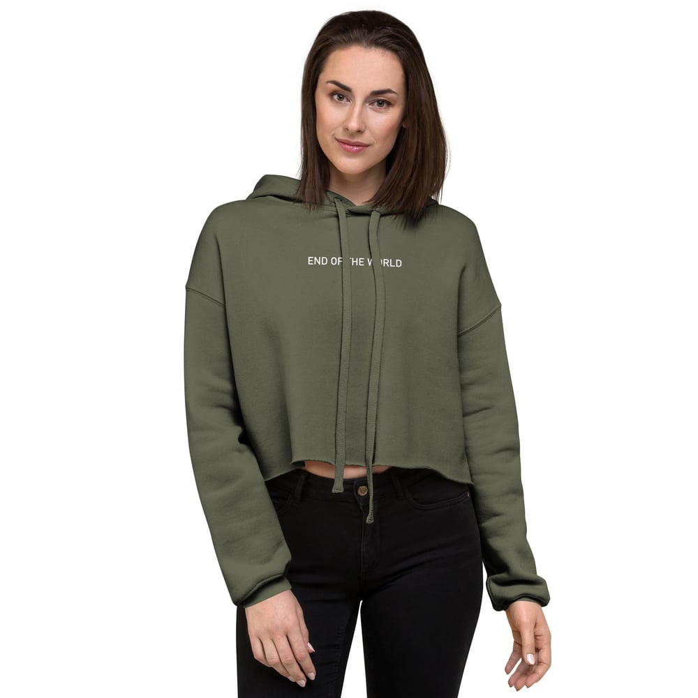 Montauk End of the World Crop Hoodie