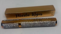 silver rhinestone máscara black waterproof 