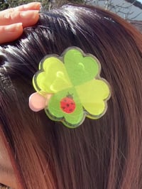 Image 4 of clover  hair clip