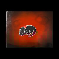 Image 3 of RESTING DOG -HAND PAINTED CANVAS