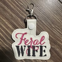 Image 11 of Embroidered Vinyl Keychains