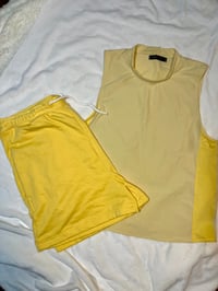 Image 1 of Mens Yellow Workout Set
