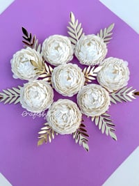 Image 1 of PEONY TEMPLATE + VIDEO TUTORIAL