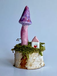 Image 1 of Toadstool Fairy House Scene