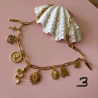 Image 6 of Gold Paperclip Charm Necklaces