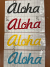 Aloha Vinyl Sticker