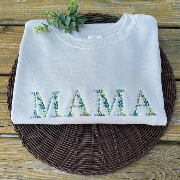 Image of Mama crewneck floral 