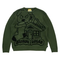 Image 1 of Whimsy x Lolas ‘Blood’ Knit Sweater [OLIVE]