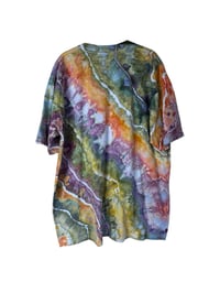 Image 4 of XXL Adult 100% Combed Cotton T-Shirt in Appalachian Sunset Geode Ice Dye 