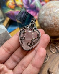 Image 2 of Rose Quart - Heart Pendant