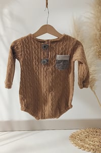 Image 1 of Photo prop | Boy bodysuit for photoshoot | Ari | camel | 12-15 months | 18-24 months