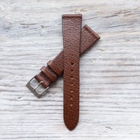 Image 2 of Classic Mid Brown Pigskin Strap - Stitchless