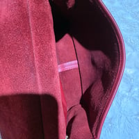 Image 3 of COACH Willis Bag Red Leather 2Way Vintage  Crossbody Handbag