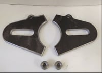 Image 8 of 3/8" Thick Axle Plates CNC made for Chopper Builders, 3/4" Slot  Pair.USA MADE