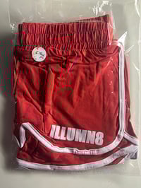 Image 1 of red illumn8 bootyshorts