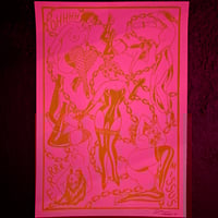 Image 4 of Ohh Errr Missus screen print glow in the dark