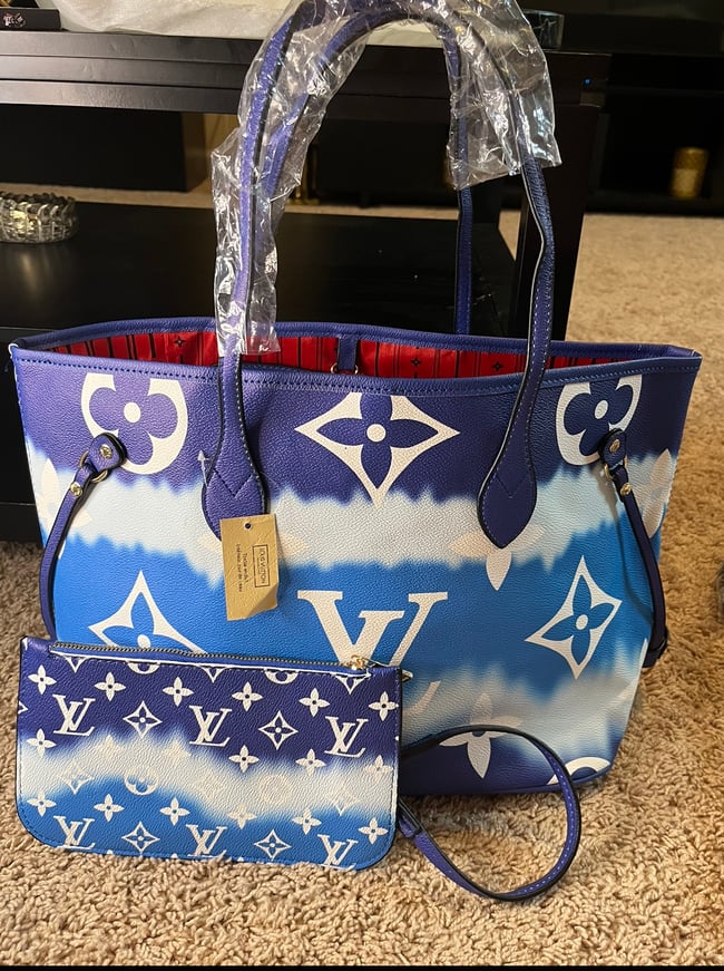 Ocean Blue LV Tote Set 