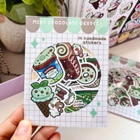 Image 1 of Mint chocolate dessert Sticker Pack
