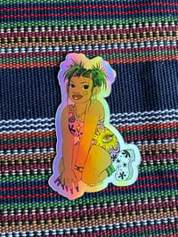 Image 1 of Electric Shock Rave Girl Sticker