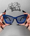 Deadly Bombshell - Midnight Blue Cat Eye Sunglasses