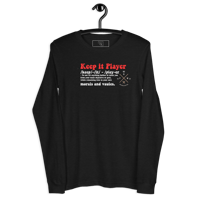 Image 1 of KEEP IT PLAYER LONG SLEEVE (unisex)