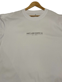 Image 3 of White  Heavy Weight Oversized Dusty Lane Tee 