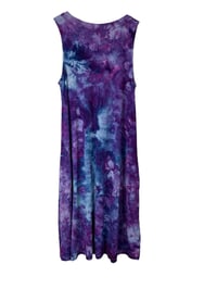 Image 8 of XS Jersey Knit Pocket Tank Dress in Purple Haze Ice Dye