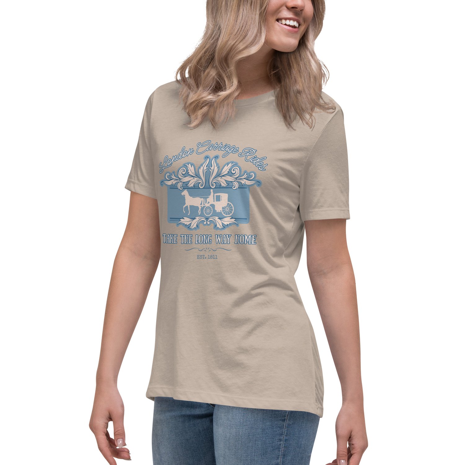Image of Women's Relaxed T-Shirt Carriage rides Bridgerton inspired