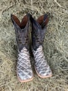 Men’s Big Bass Safari Matte Bicolor Fish Scale Boot
