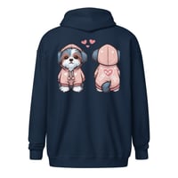 Image 2 of Love Dog Gooddarlin Unisex heavy blend zip hoodie