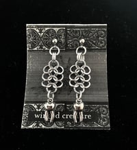 Image of teeth chainmail earrings 2