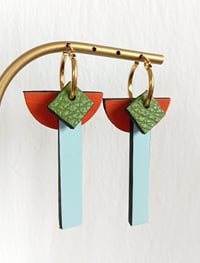 Image 4 of Boucles d'oreilles modulables Chloé multicolores