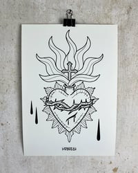 Image 1 of Sacred heart print 