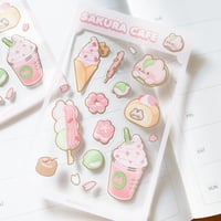 Image 3 of Sakura Cafe | Transparent Sticker Sheet