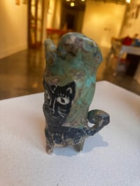 Image 1 of “Kitty Vase” hand built porcelain vase