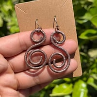 Image 2 of Heavy Gauge Copper Earrings 🤎