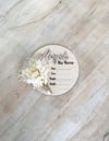 Dried Floral Announcement Plaque