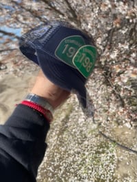 Image 4 of 198 Navy Blue Trucker Snap Back 