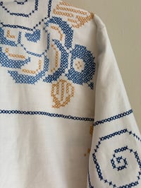 Image 12 of Blue embroidered shirt (m/l)